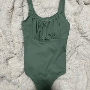 ABERCROMBIE- green body suit